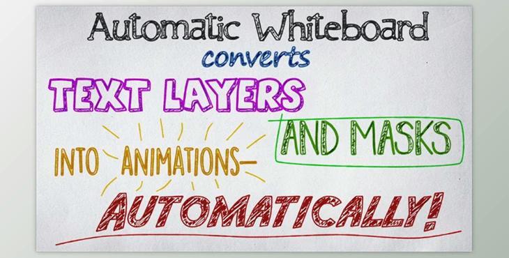 AeScripts Automatic Whiteboard v1.2 Pre-Activated for AE (Win, Mac)