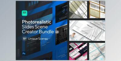 Shadows + Slides Mockup Bundle (PSD) CreativeMarket-5892021