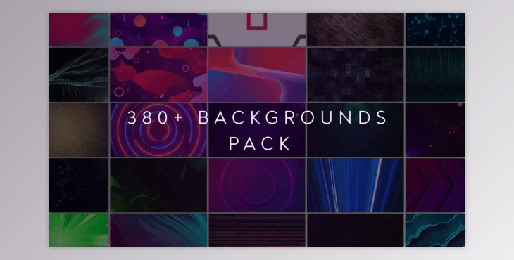 380+ Backgrounds Pack (Videohive 51085181) - AE Project