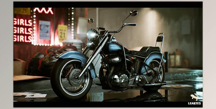 Unreal Engine - Classic MotorBike – Driveable – Functional