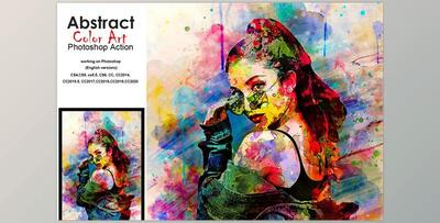 Abstract Colorful Art PS Action CreativeMarket-5188807