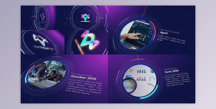 Tech Company Timeline (Videohive 34162221) - AE Project