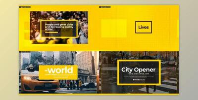Minimal City Intro (Videohive 27301278) For AE