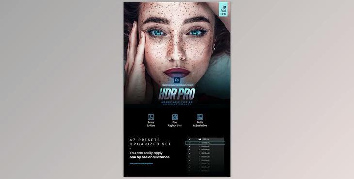 47 HDR Pro Photoshop Actions GraphicRiver-29829502 (ATN)