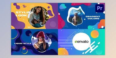 Colorful Liquid Slideshow - Premiere Pro MOGRT (Videohive 33314988)