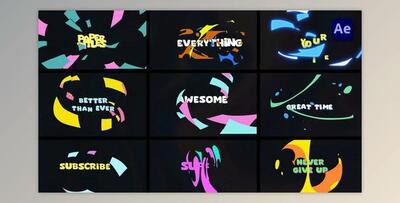 Colorful Paper Sheets Titles [After Effects] (Videohive 50092863) - AE Project