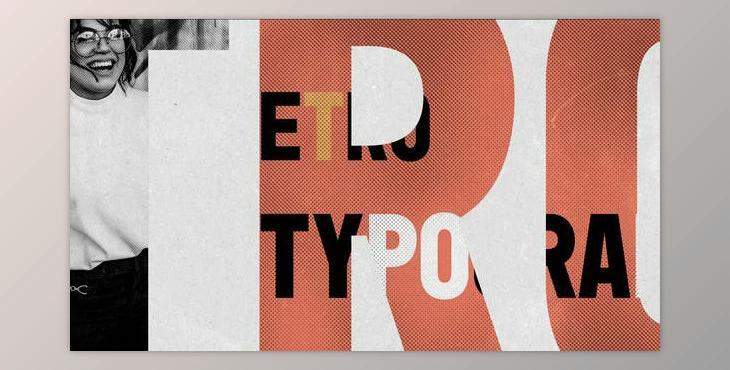 Retro Typography Intro (Videohive 36383727) - AE Project