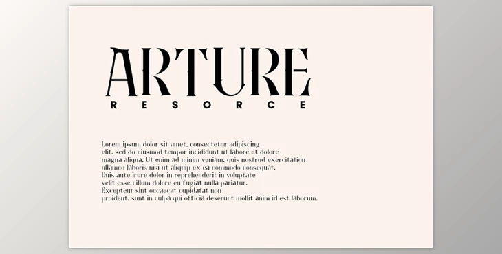 Arture - Vintage Font