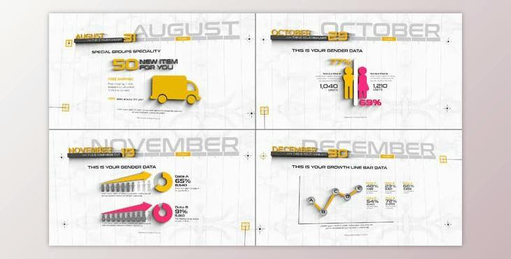 3D Timeline Infographics (Videohive 31440754) - AE Project