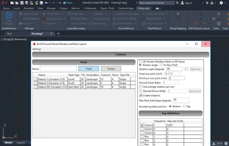 Virtuosolar v1.12.0.2 for AutoCAD / BricsCAD