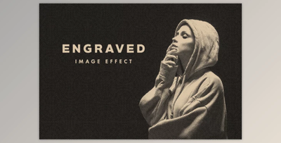 Vintage Engraved Photo Effect Mockup By Pixelbuddha (PSDT)