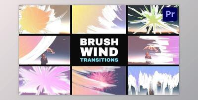 Brush Wind Transitions for Premiere Pro (Videohive 53686015)