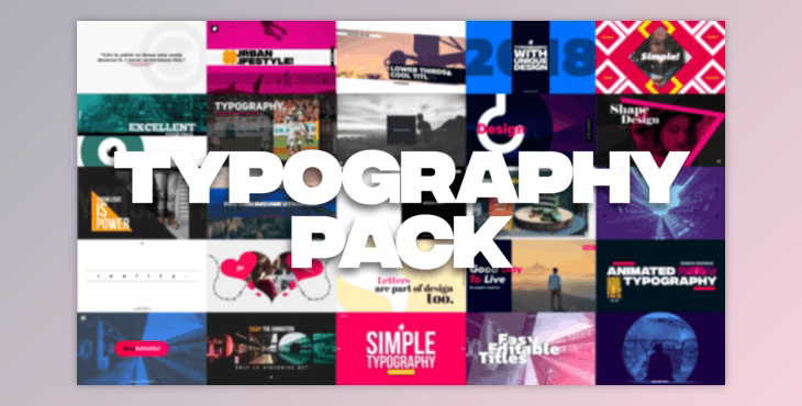 35 Typography Pack (Videohive 21850780) - AE Project