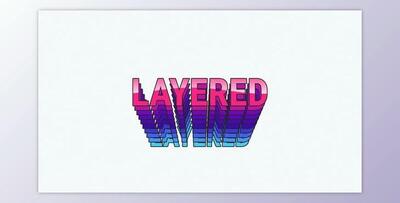 Layered Typography (Videohive 47548103)