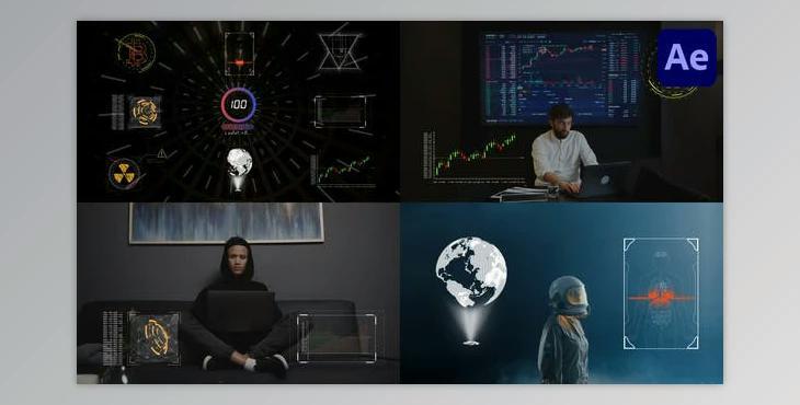 Digital Futuristic Interface Pack for After Effects (Videohive 45068267) - AE Project