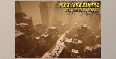 Unity Asset - Post Apocalyptic Destroyed Buildings v1.4