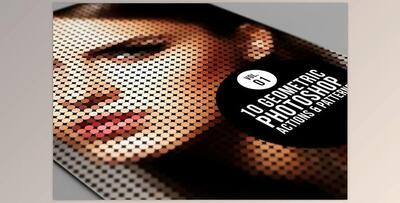 10 Geometric Photoshop Actions 01 CreativeMarket-16939 (ATN, PAT)