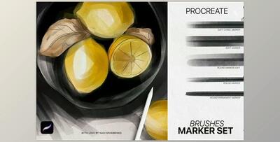 Realistic Marker for Procreate CreativeMarket - 6847121
