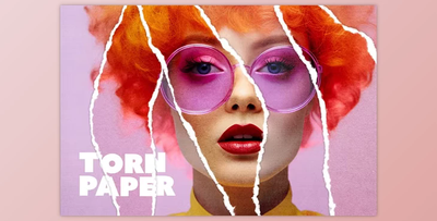 Vintage Torn Paper Photo Effect - 278460962