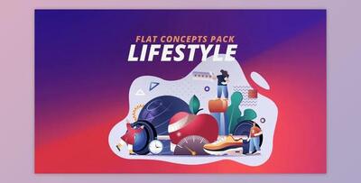 Lifestyle - Flat Concept (Videohive 30816727) - AE Project