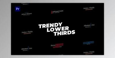 Trendy Lower Thirds MOGRT (Videohive 33122863)