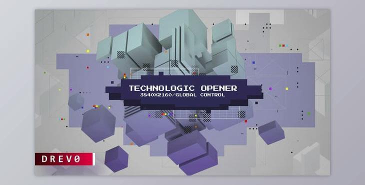 Technologic Opener (Videohive 37961662) - AE Project