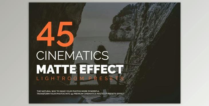 45 Cinematics Matte Effect LR Preset CreativeMarket 3499472