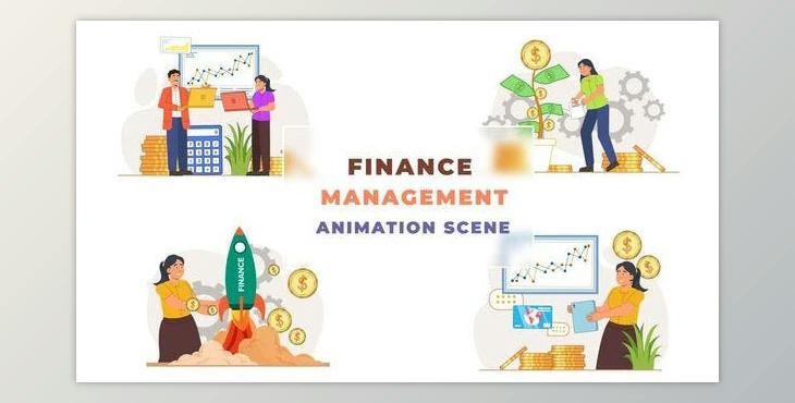Finance Management Animation Scene (Videohive 42854040) - AE Project