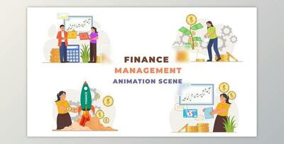 Finance Management Animation Scene (Videohive 42854040) - AE Project