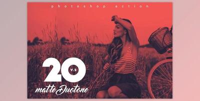 20 Matte Duotone Actions V.2 By ScaryClown (Atn, txt, jpg)