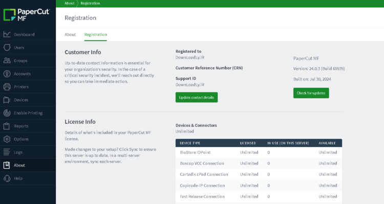 PaperCut MF 24.0.3 Build 69939 x64
