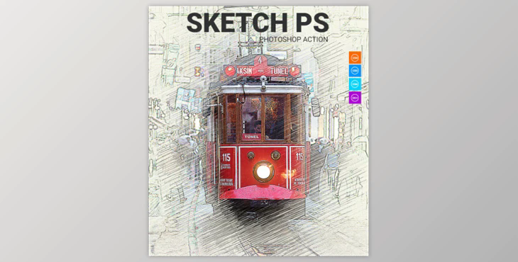 Sketch ps Photoshop Action By denis154 (ABR, ATN)
