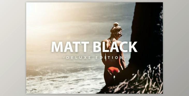 Matt Black DELUXE Edition - For Mobile & Desktop by LightPreset (XMP, DNG)