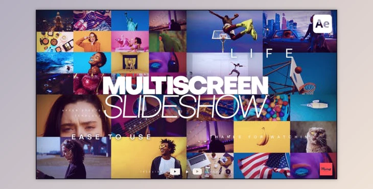 MultiScreen Slideshow (Videohive 35072886) - AE Project