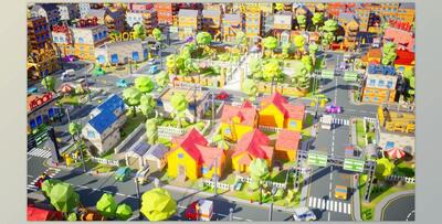 Unreal Engine - Low Poly Town