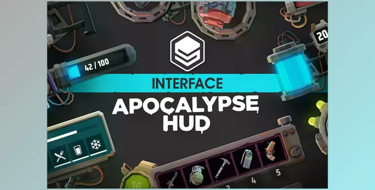 Unity Assets - Unity 2D Apocalypse HUD - Synty INTERFACE - GUI v1.0.1