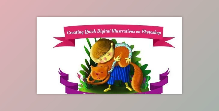 Creating Quick Digital Illustrations on Photoshop (Even Without a Graphics Tablet)