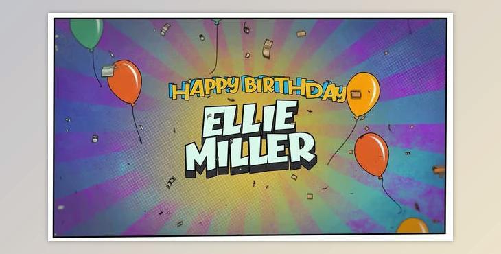 Comic Birthday Wishes (Videohive 50222308) - AE Project