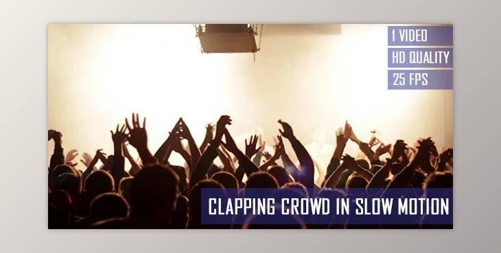 Clapping Concert Crowd In Slow Motion (Videohive 6695990)