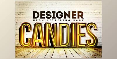 49 Incredible 3D Neon Lettering Renders Pack