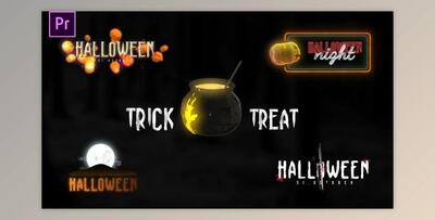 Halloween Scary Titles (Videohive 34094338) - PR Project