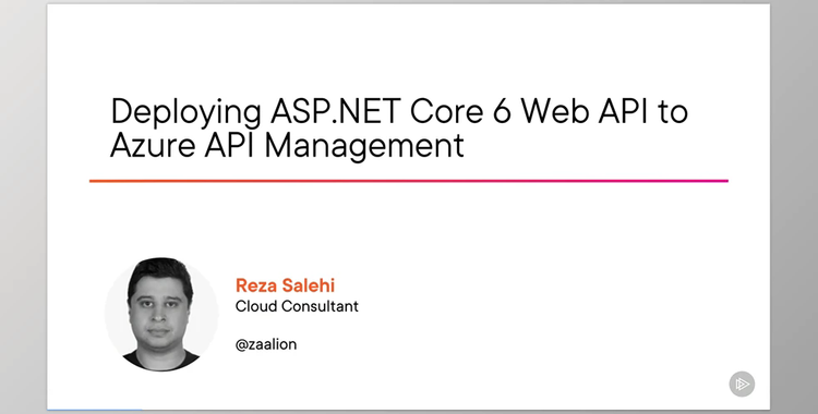 Deploying ASP.NET Core 6 Web API to Azure API Management - Reza Salehi