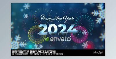 Happy New Year Snowflakes Countdown (Videohive 49904670) - AE Project