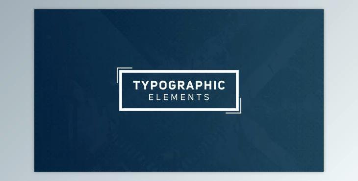 Typographic Elements 3 (Videohive 18654999) - AE Project