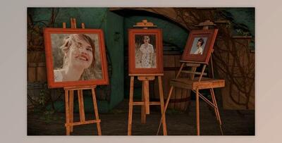 Photo Gallery in an Old Courtyard (Videohive 42255239) - AE Project