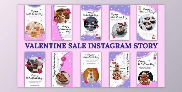 Bakery Valentine Day Sale Story (Videohive 35759093) - AE Project