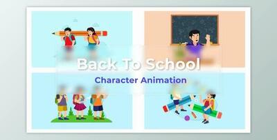 Back To School Animated Scene Pack (Videohive 36766701) - AE Project