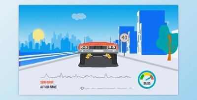 Lowrider Music Visualizer (Videohive 35832576) - AE Project