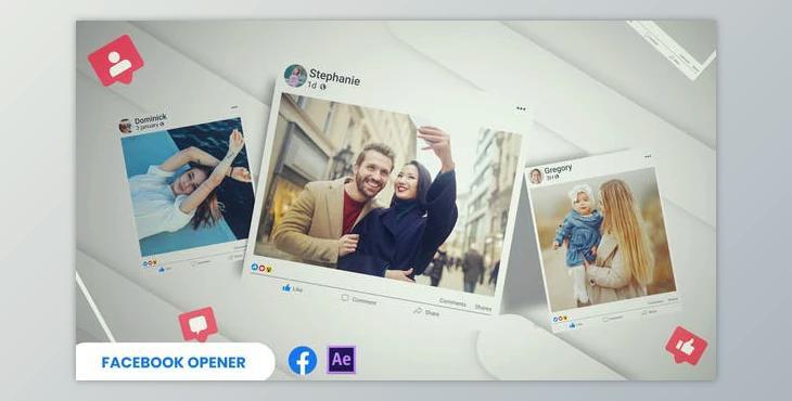 Facebook Opener (Videohive 40768367) - AE Project