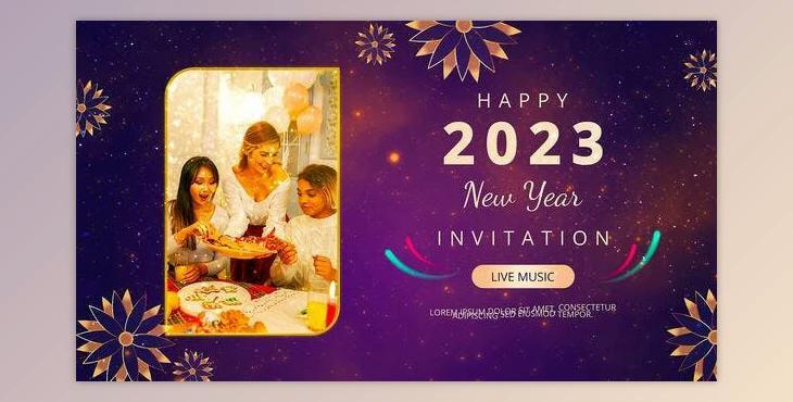 Golden Sparkle Happy New Year Slideshow (Videohive 41997174) - AE Project